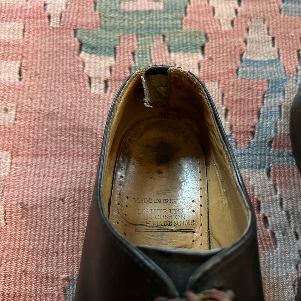 Dr. Martens Classic Black Leather Oxford Shoes m5.5 w7.5 - Picture 4 of 7
